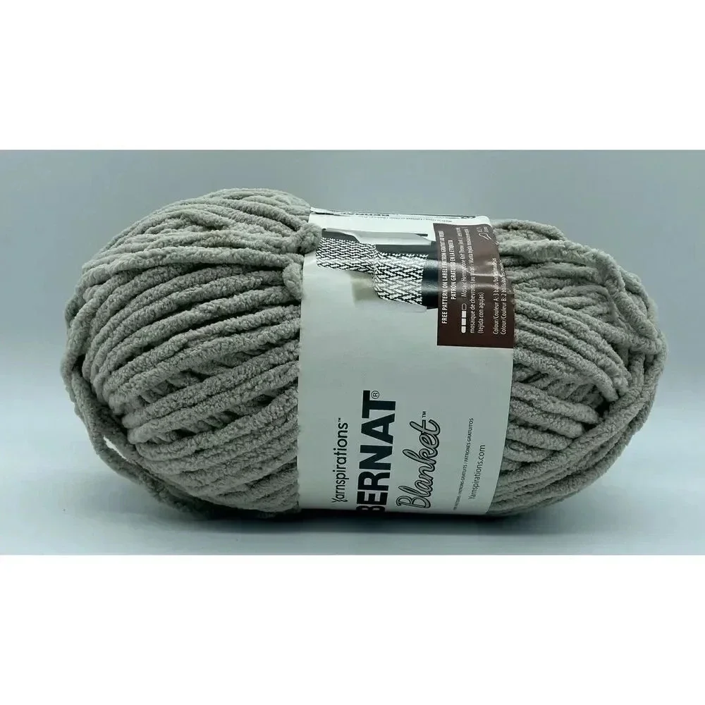 Bernat Blanket Big Ball Yarn-Pale Grey, 161110-10046‎